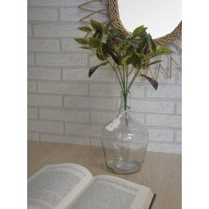 Vaso Turchese in Vetro di arte Nappa, Etnica Decorazione di Vasi Decorazione Vetro 26X17 cm