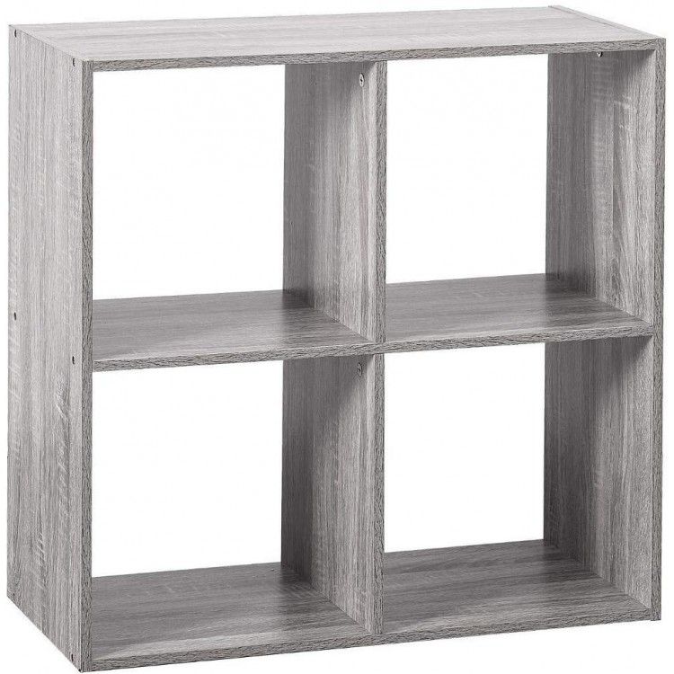Estantería Modular de Madera con 4 Compartimentos, Estante Madera para Salón, Dormitorio. Muebles Originales 67,5x32x67,5 cm
