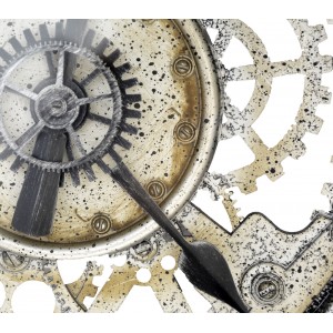 Reloj Pared Engranajes 3D Grande, Relojes Decorativos Estilo Vintage ø 51cm