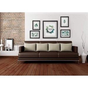 Cuadros Decorativos Tropicales, Set de 5 Cuadros de Madera, Marcos Tropicales Negros, Cuadros/Marcos para Pared/Sobremesa