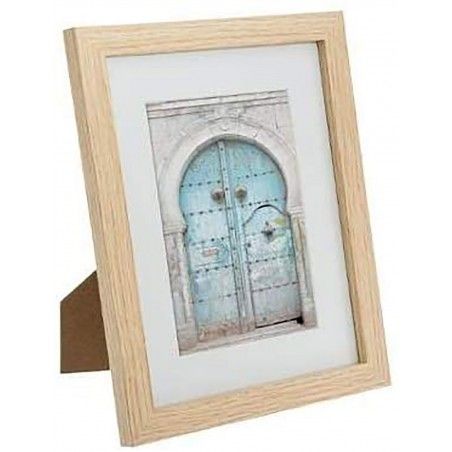 Cuadros Decorativos Etnicos, Set de 5 Cuadros de Madera, Marcos Etnicos Natural, Cuadros/Marcos para Pared/Sobremesa
