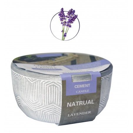 Vela Citronela Jardín Exterior, Vela Anti-mosquitos Grande con Soporte de Cemento 14,5x14,5x7,5cm