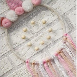 Dream catcher Children's Unicorn Wall, color White, and Pink. Design Child stylish Fantasy - Home and More