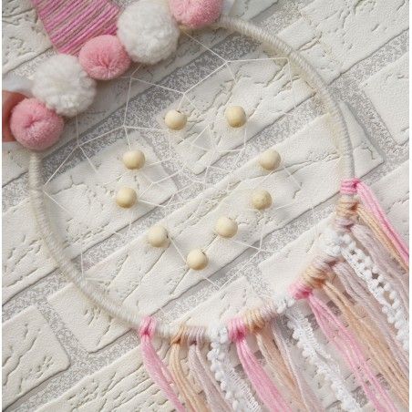 Dream catcher per Bambini Unicorno Parete, colore Bianco e Rosa. Design Bambino elegante Fantasia - Casa e altro ancora