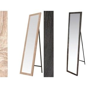 In piedi a specchio, in Legno, Colore Naturale, Finitura Naturale, per la Camera da letto, Facile da montare 30x150cm - Casa e