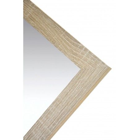 Espejo de Pie en Madera de Color Natural, Acabado Natural, para Dormitorio, Fácil montaje 30x150cm - Hogar y Más