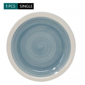 La vaisselle en céramique Effet Aquarelle par Morceaux Individuels en couleur Bleu.