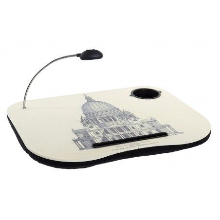 Tray with Led Lamp Padded Computer 48x38x7 cm