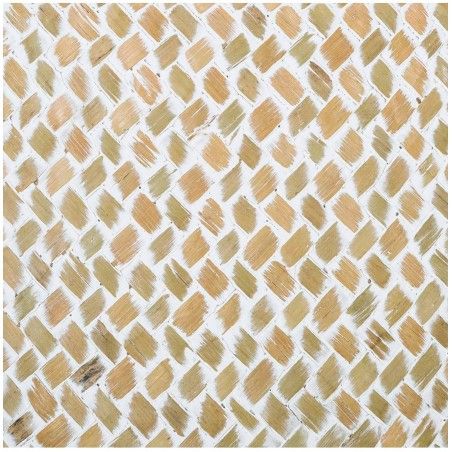 Cesto Junco de Mimbre Natural, con estilo Etnico, Cesto Natural con Flecos, Almacenaje moderno y original, 26x24cm
