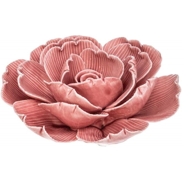 Rose Flower Decorative Ceramic Figure Original Decoration 10 cm