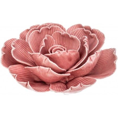 Rose Fleur Décorative en Céramique Figure Originale de Décoration de 10 cm
