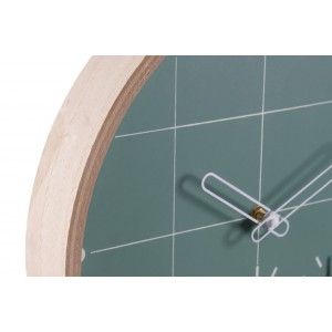 Reloj de Pared Analógico, con forma Circular, de Madera MDF, Diseño Scandi 34x34x5 cm