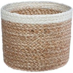 Cestas de Yute Almacenamiento, Cesto Almacenaje Decoración Yute Natural X3.