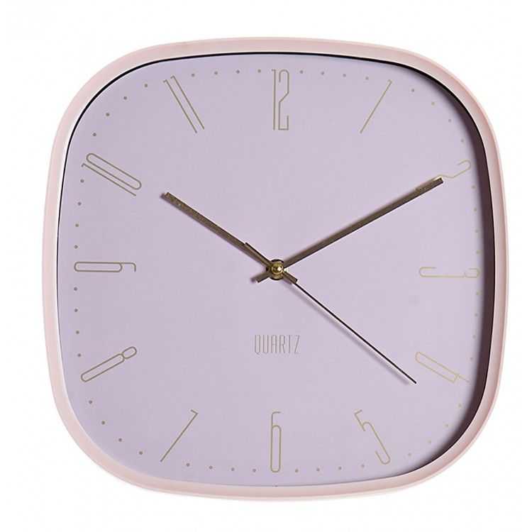 Horloge murale Design Carré Scandi, Regarder la Décoration Murale Análogico 29,7x29,7x4,7 cm
