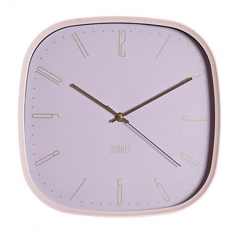 Reloj de Pared Cuadrado, Diseño Scandi, Reloj Decoración de Pared Análogico 29,7x29,7x4,7 cm