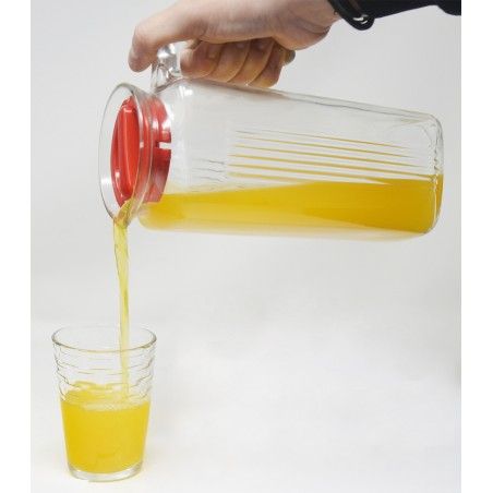 Glass jar with Lid for Beverages, Original Design Home and More 