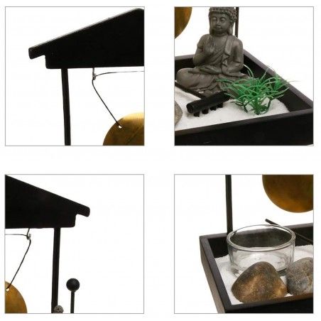 Jardin Zen Petit Jardin Zen avec Bouddha, de la Décoration, Zen, Jardin Zen Bouddha Tori avec Bong, 16cm