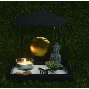 Zen garden Piccolo Giardino Zen Buddha, Decorazione, Zen, Giardino Zen Buddha Tori con Bong, 16cm
