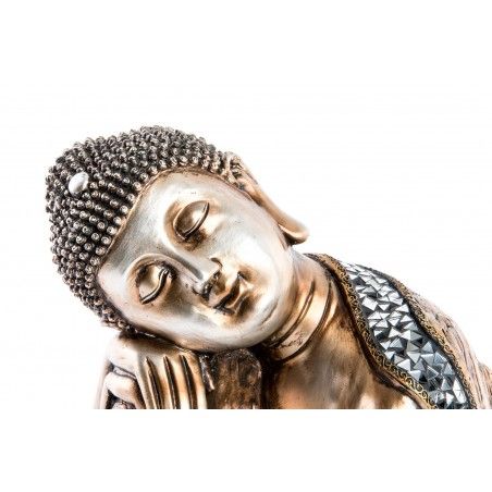 La Figure de Bouddha Décoratif en Résine Figure Décor, de Bouddha, de la Décoration de l'Inde 34x26x25 cm