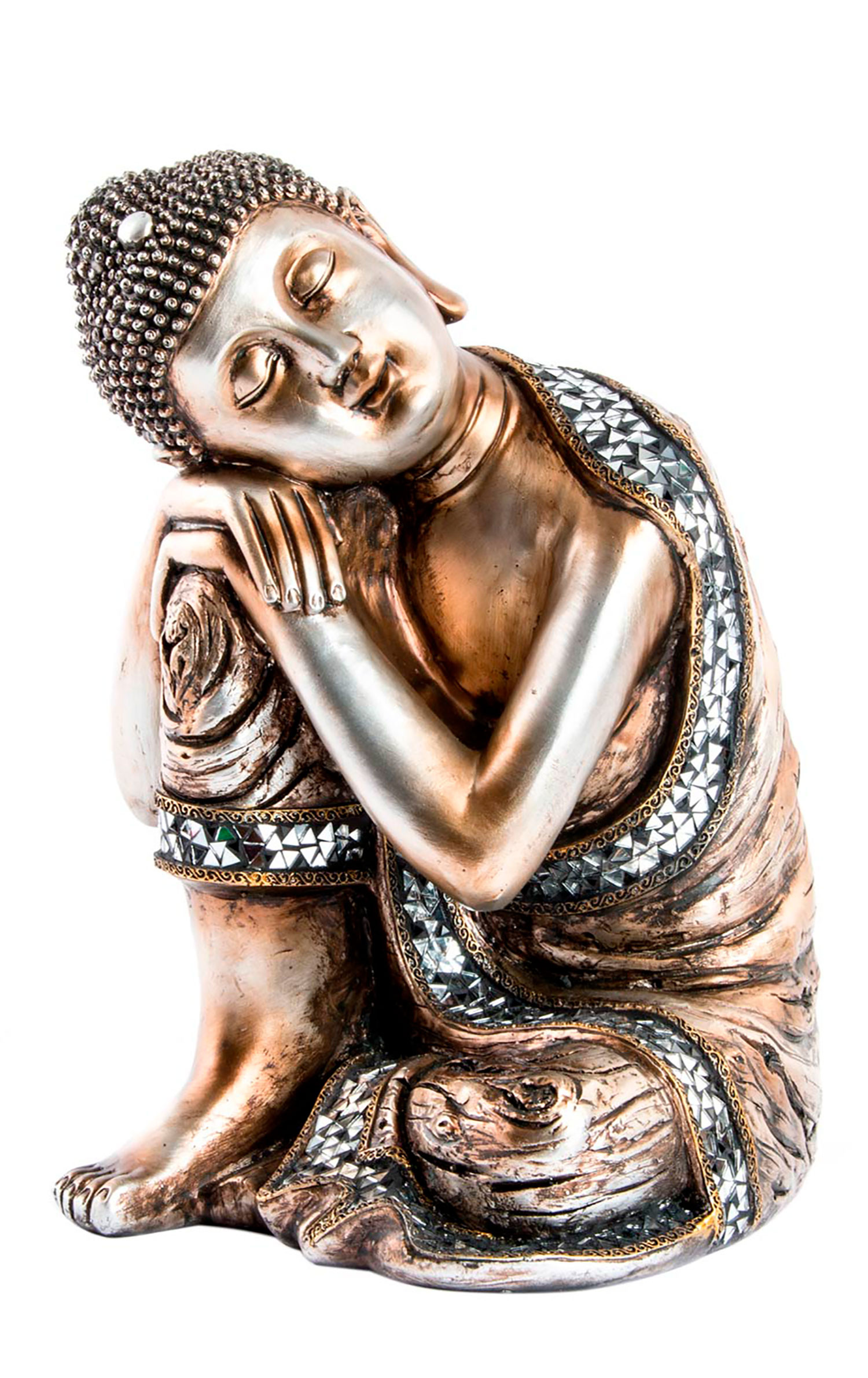 Figure Buddha-Decorative Resin Figure Decor, Buddha, Decoration India 34x26x25 cm