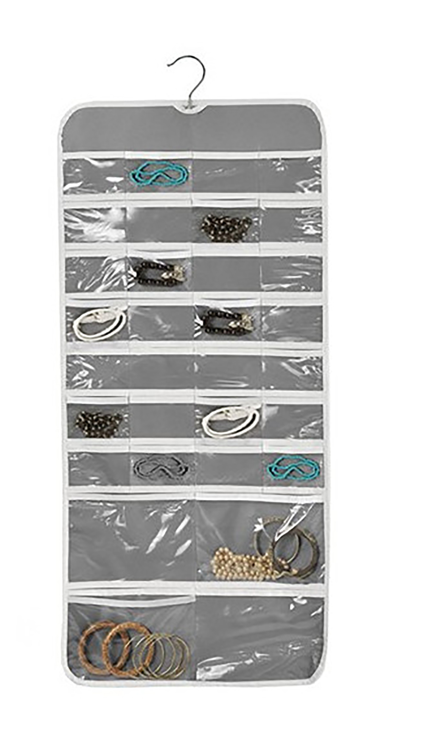 Organisateur double cintre gris (45x95) 