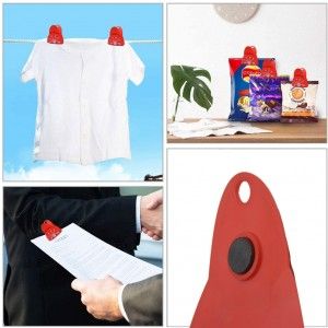 Pinzette Multi-purpose con Magnete per il Frigorifero, di Archiviazione, di Abbigliamento, di articoli di Cancelleria in 2 Set.