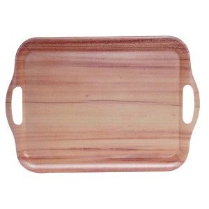 Bandeja Cocina de Bambu Reciclado, Diseño de Madera, Utensilios Cocina