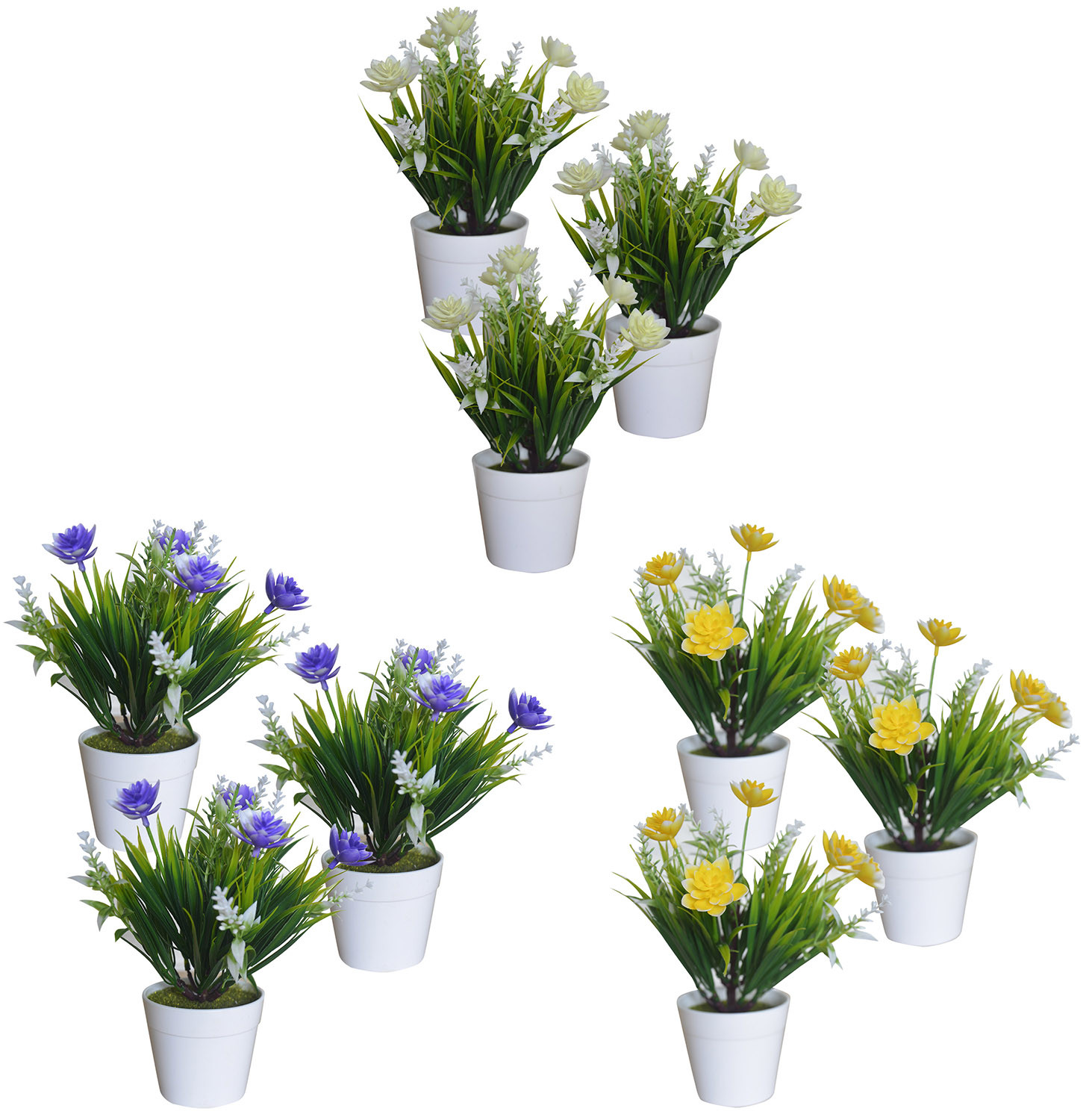 Planta artificial con maceta 