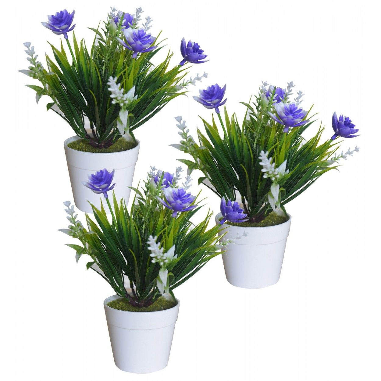 Planta artificial con maceta 