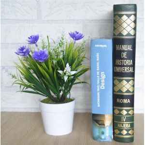 Planta artificial con maceta 