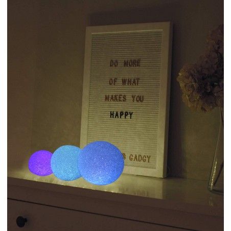 Bola Decorativa Luminosa Multicolor, Decoración Luces LED 3 Tamaños a elegir
