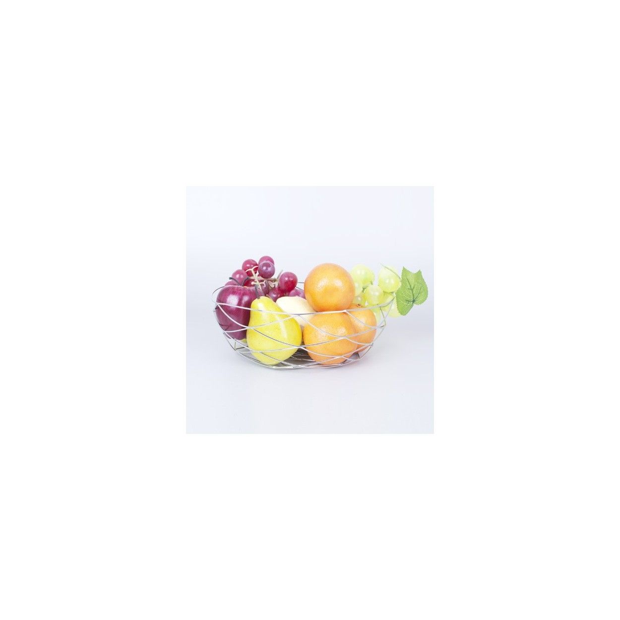 Fruit dish metal chrome