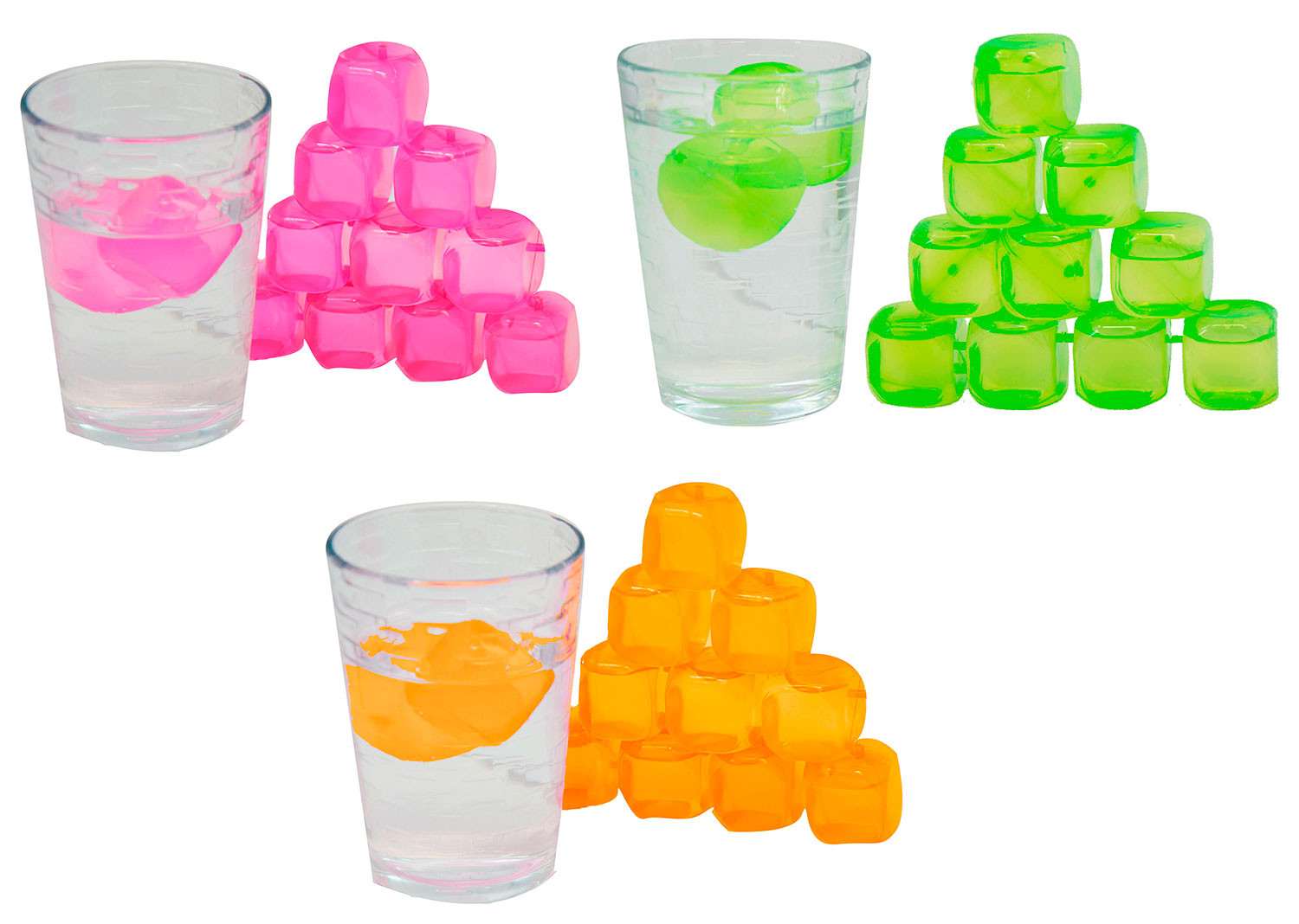 Set di 12 Cubetti di Ghiaccio. Riutilizzabile 