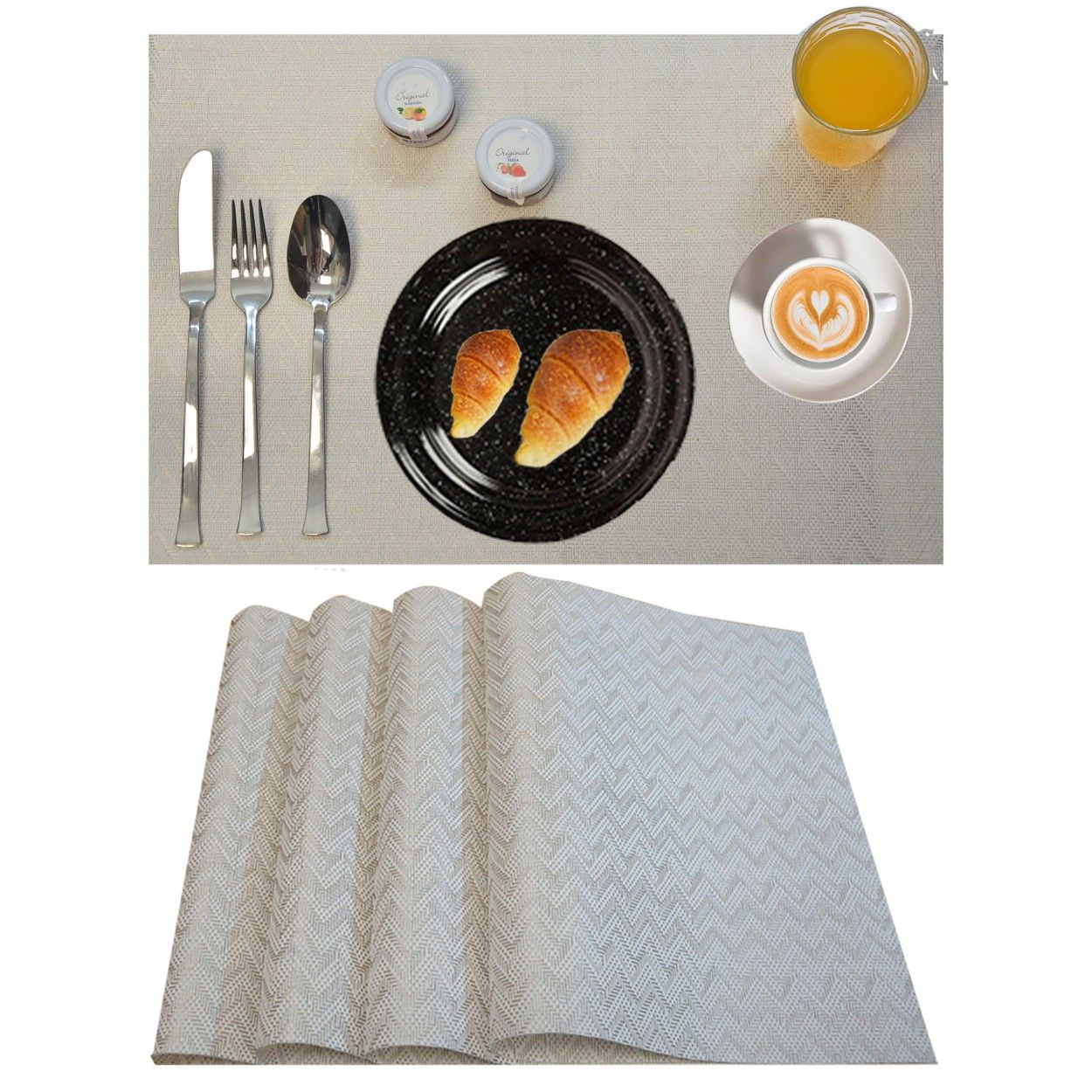 Geo mat white model (30x45) 