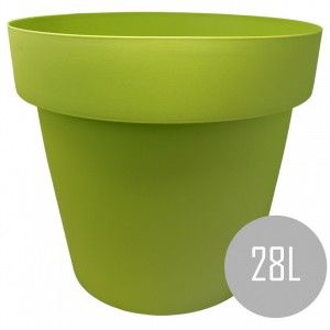 Pots, Int/Ext. Grande PVC, Vert 28L, Hydro-irrigation, 40x40x34cm