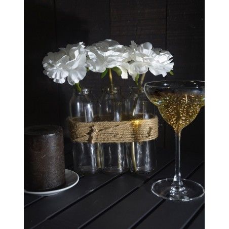 Jardinières Décoratives Élevée d'Intérieur, Fleurs Artificielles, Blanc Vase, Décoration, Moderne/Vintage, 23X16cm