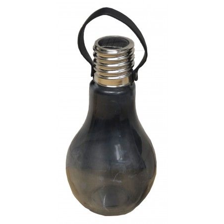 La luce solare Decorazione a Forma di Lampadina, vetro Materiale 9X9X17cm