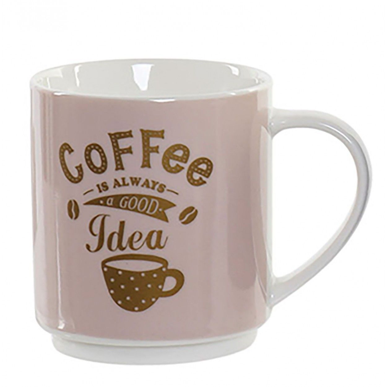 Taza/Mug de porcelana con diseño Vintage,4 surtidos diferentes 11,5X8X11cm