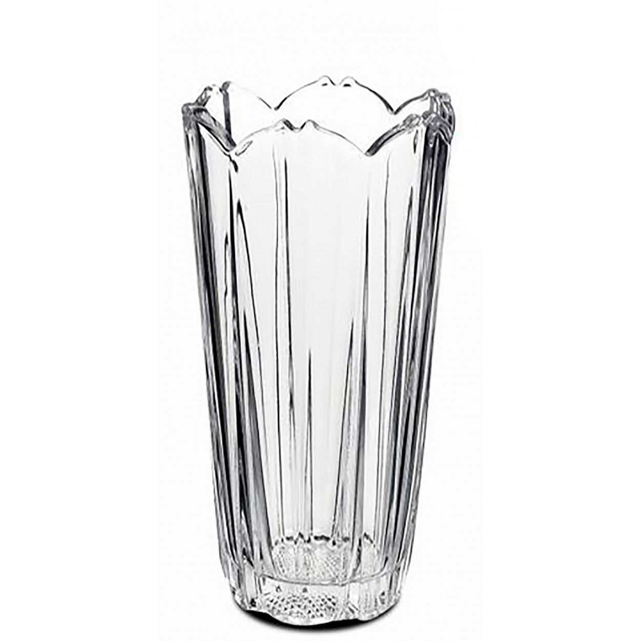 Jarrón decorativo Corolla de Cristal, color Transparente. Diam 12X23cm COMPRAR