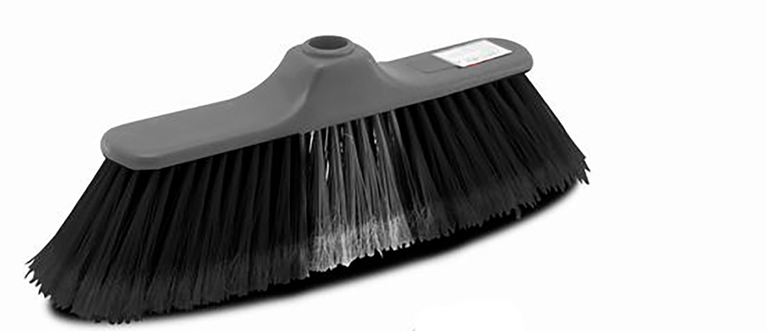 Cepillo de barrer apto para todas las superficies, color Gris 30X8,5X12,5cm