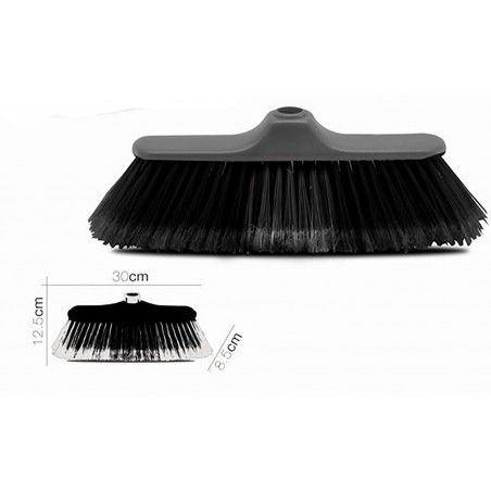 Cepillo de barrer apto para todas las superficies, color Gris 30X8,5X12,5cm