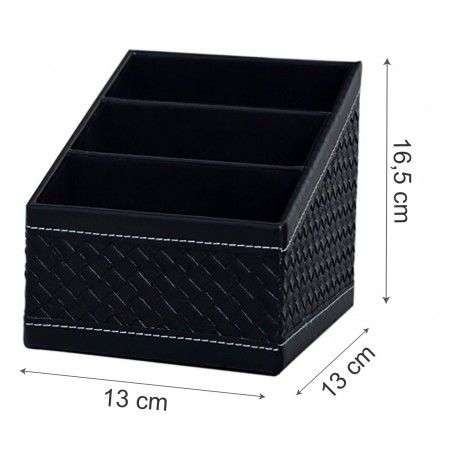 Portamandos TV Individual de Polipiel 13x13x16,5 cm