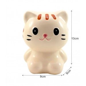 Hucha Infantil de Gatito, Realizada en Cerámica. 3 Colores diferentes 13X9X9cm