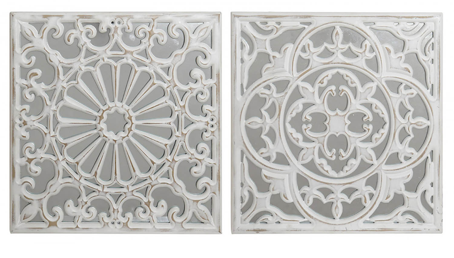 Retablo de Madera con Espejo, Mural Decorativo Pared Blanco.