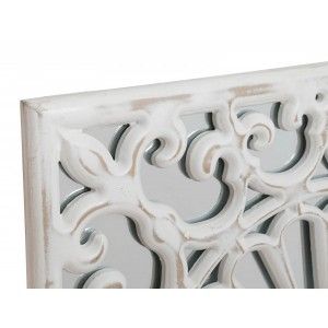 Retablo de Madera con Espejo, Mural Decorativo Pared Blanco.