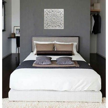 Retablo de Madera con Espejo, Mural Decorativo Pared Blanco.