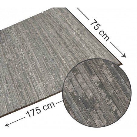 Carpet Pasillera Natural Bamboo signature Cassiopeia Gray, Celeste, Household and More