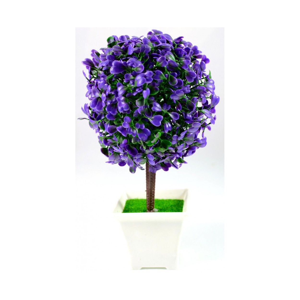 Bola de Arbusto, Mini árbol Artificial con Maceta. Flores Decorativas 23x12 cm