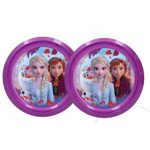 Piatto precoce di Plastica Dura Riutilizzabili, per i Bambini ø21 cm Piatti Congelati II, Posate Disney Viola