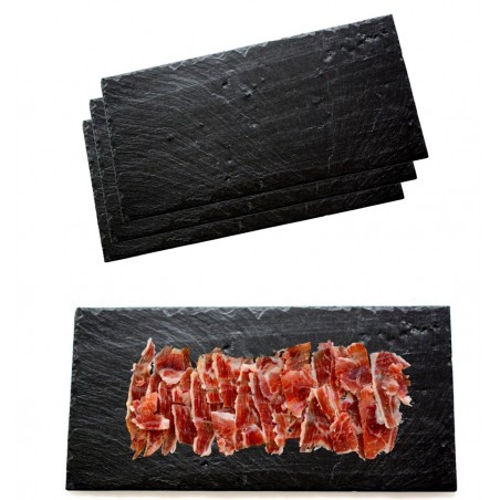 Slate cheese board of 32 x 22 cm. Set of 3 units 